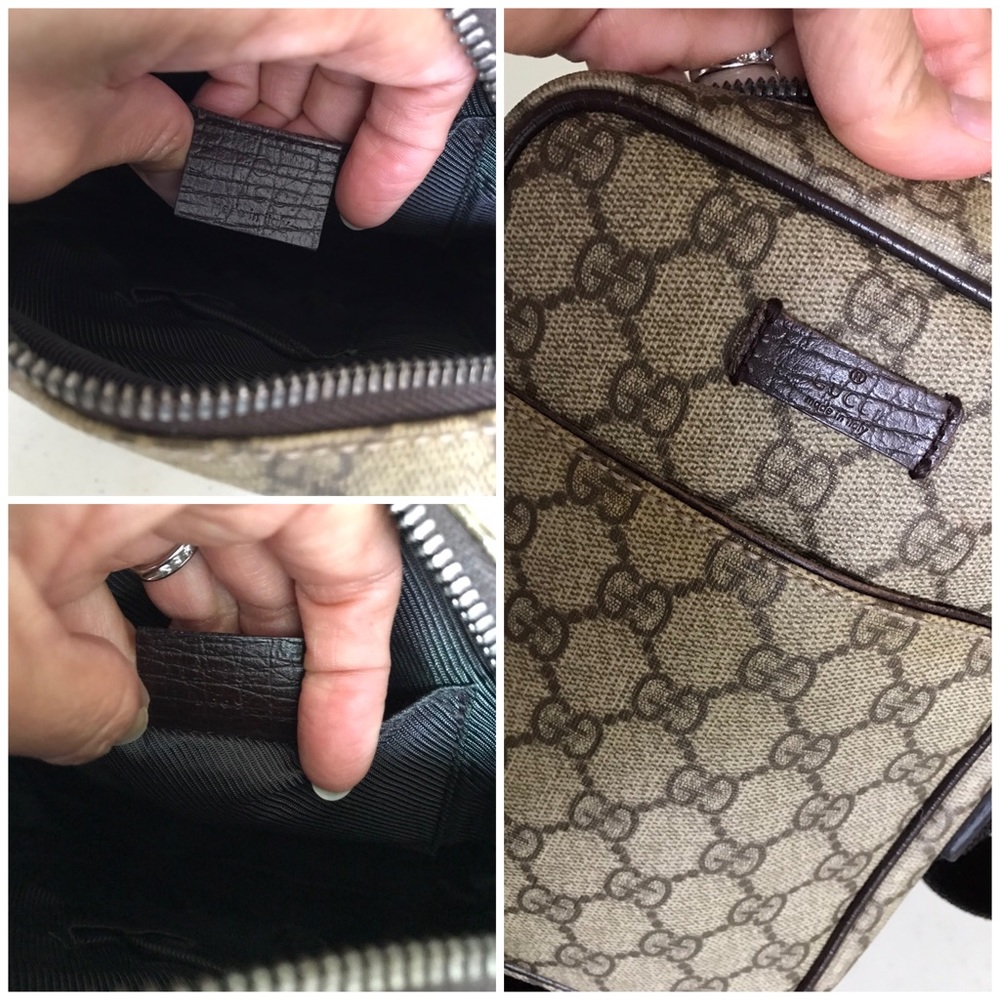 Gucci Beige Brown Monogram Messenger Bag - Picture 15 of 16